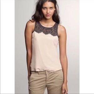 NWT J. Crew Lisette Silk Lace Top